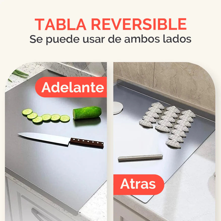 Home - Tabla de Cortar de Acero Inoxidable