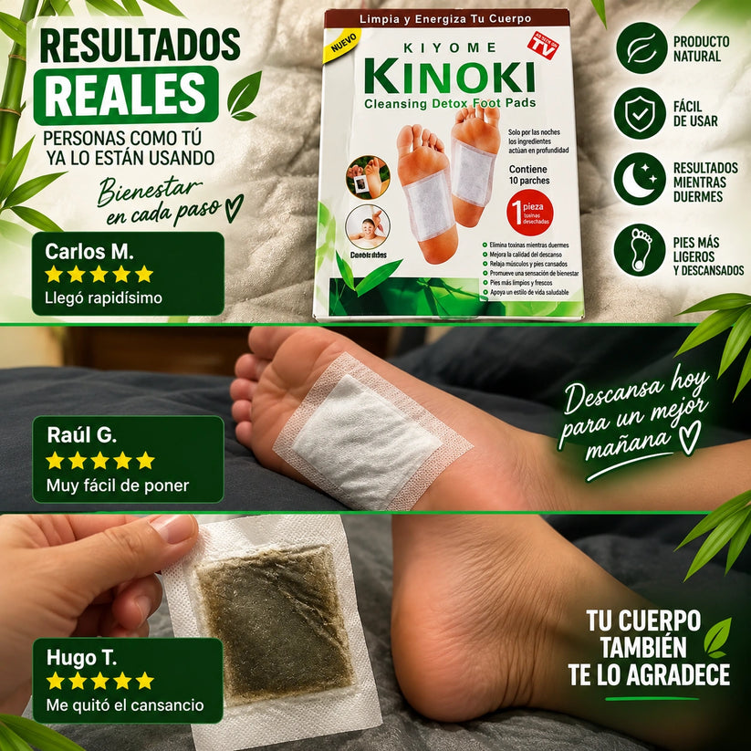 ( Pack X30 ) Parches Desintoxicantes Kinoki - Libera Toxinas No Deseadas Y Aumenta Tu Nivel De Energía.