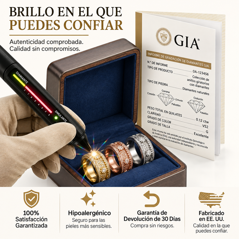 Calmora™ - Anillo Giratorio Estimulante Antiestrés