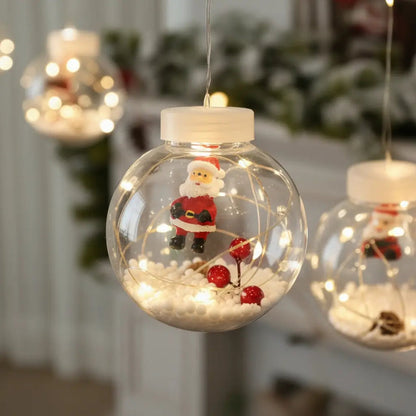 Luces Led Con Esferas Navideñas ( 3 Metros ) - Ilumina Cada Rincon Con Magia