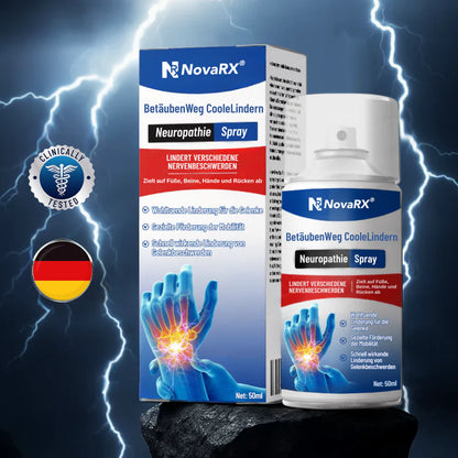 Spray para la neuropatía NovaRX® con efecto refrescante y efecto anestésico