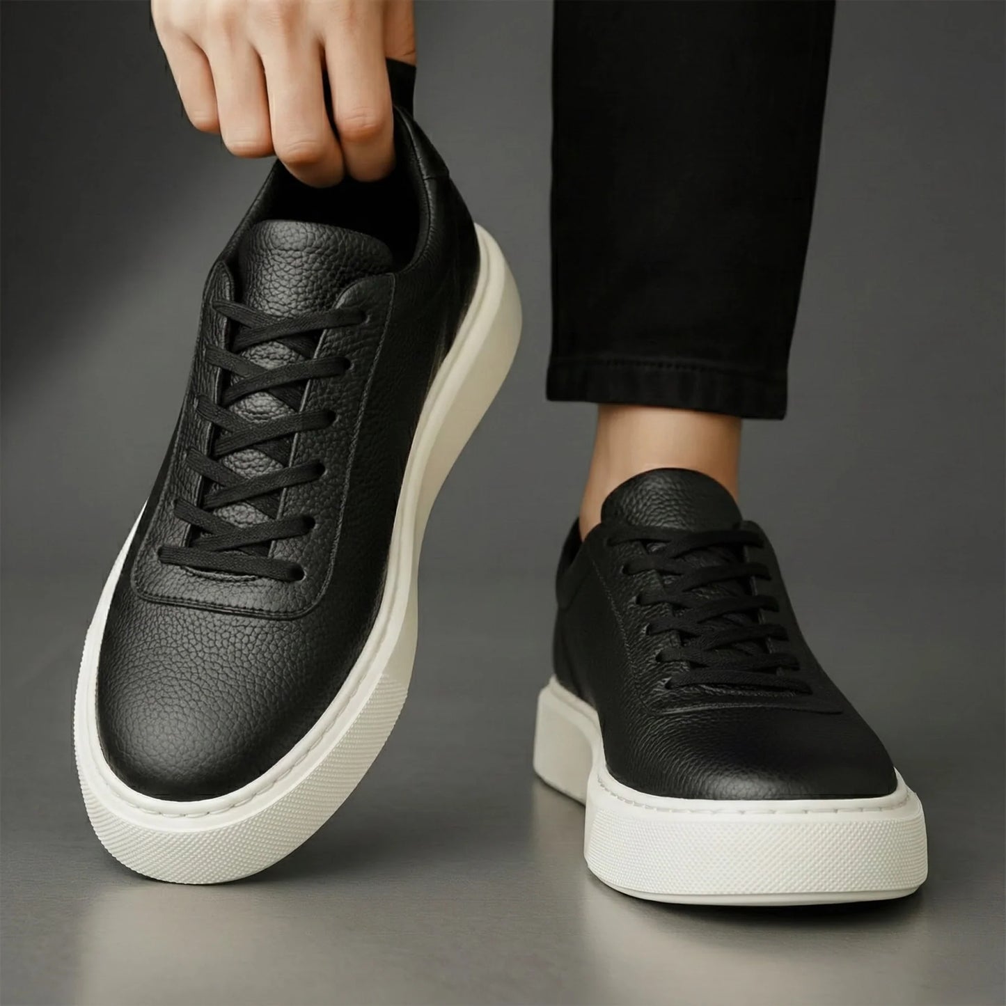 Zapatillas de piel granulada - Muy cómodas