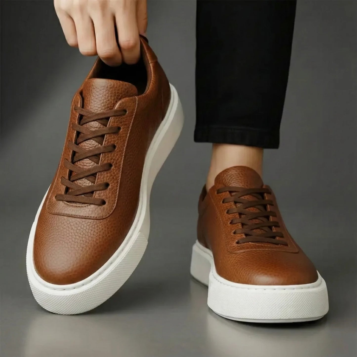 Zapatillas de piel granulada - Muy cómodas