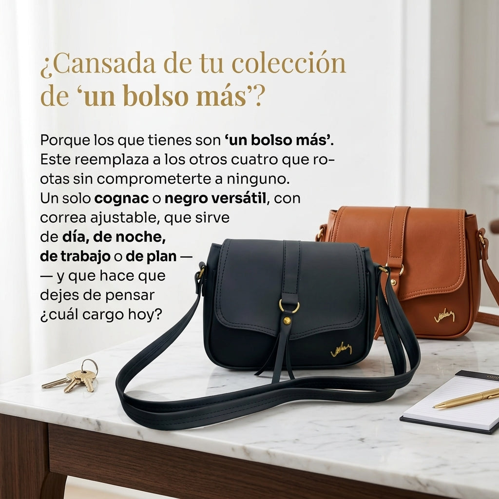 ✨ Morral Vélez Siena™ 🤎 100% Cuero Genuino