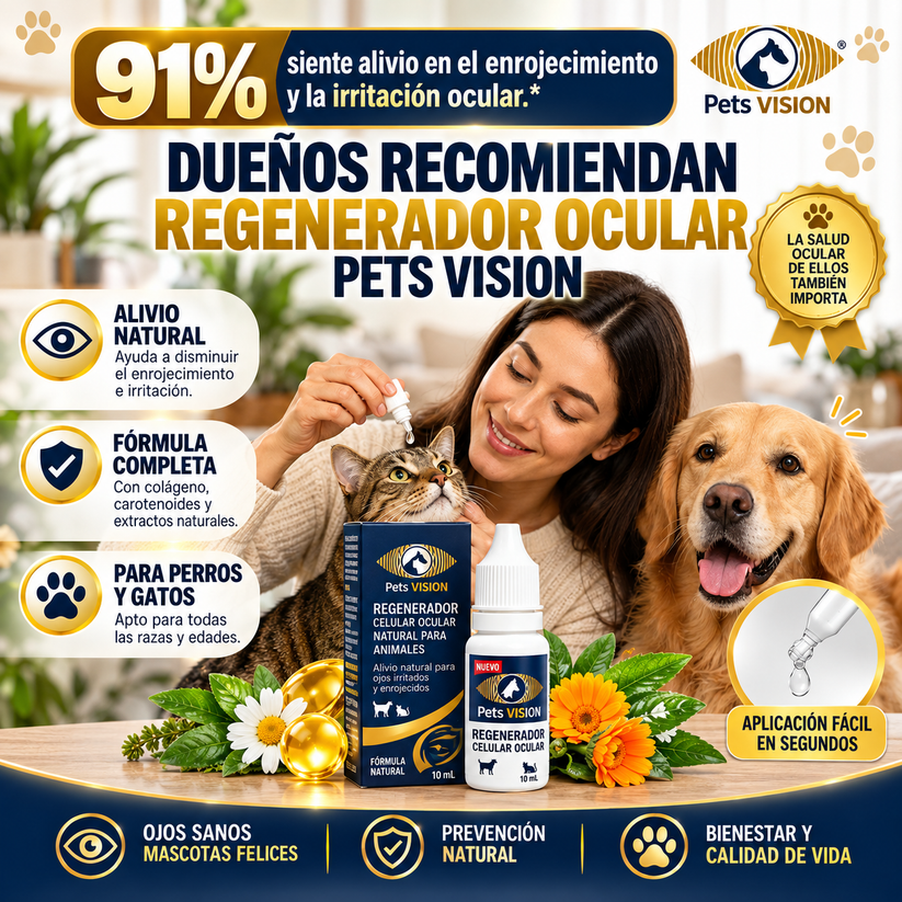 Pets Vision - Regenerador Ocular Para Mascotas