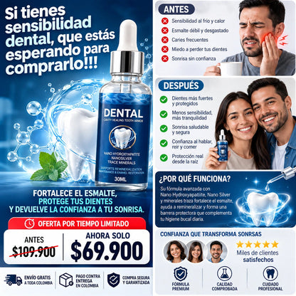 Serum Reparador Dental Avanzado 30 Ml - Adiós A La Sensibilidad