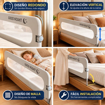 Baranda De Seguridad Para Cama De Bebé