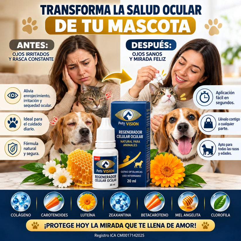Pets Vision - Regenerador Ocular Para Mascotas