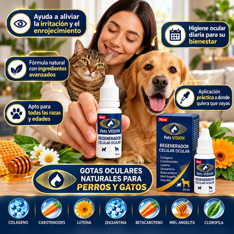 Pets Vision - Regenerador Ocular Para Mascotas