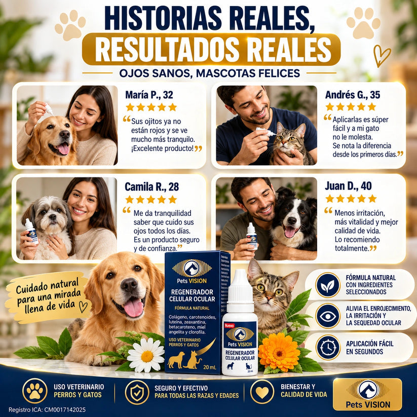 Pets Vision - Regenerador Ocular Para Mascotas