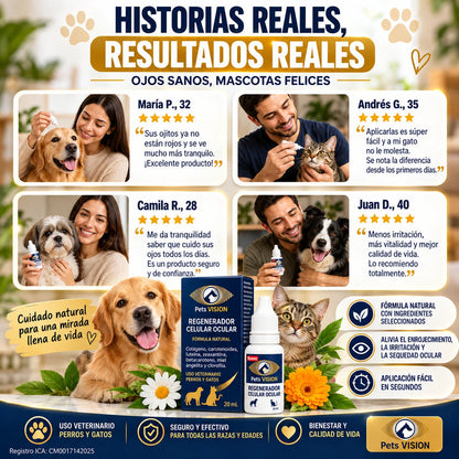 Pets Vision - Regenerador Ocular Para Mascotas