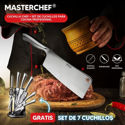 MASTERCHEF®: SET PROFESIONAL DE CUCHILLOS DE 7 PIEZAS