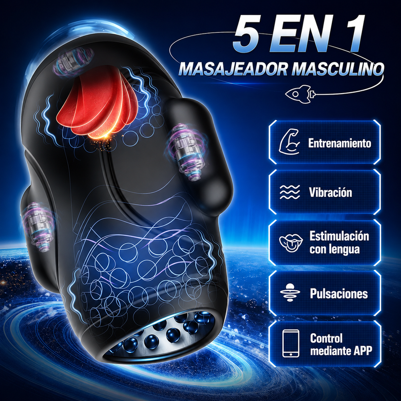👅Entrenador De Rendimiento Masculino 5 en 1💦
