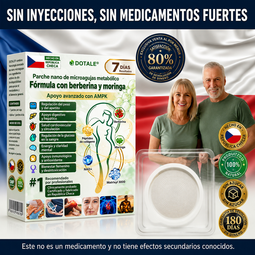 Parche De Microagujas Nano Avanzado 10 En 1 - Moringa Y Berberina