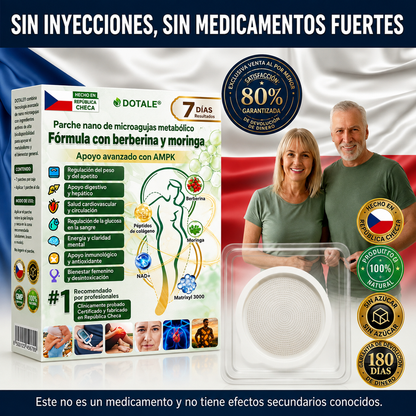 Parche De Microagujas Nano Avanzado 10 En 1 - Moringa Y Berberina