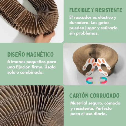 SPIRAGATO™ – Juguete interactivo 3 en 1 para gatos, para arañar, jugar y esconderse