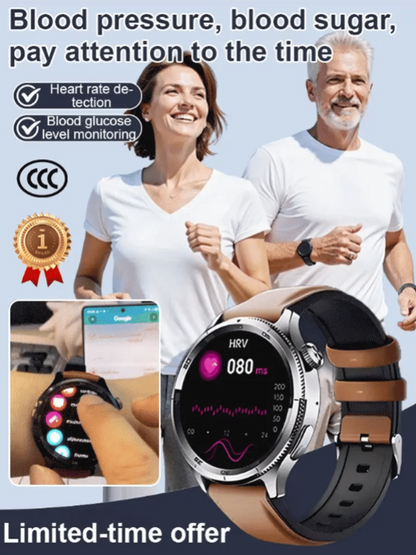 Smartwatch insignia para protección de la salud, centro de datos de salud 24/7
