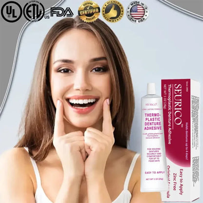 Adhesivo termoplástico para prótesis dentales