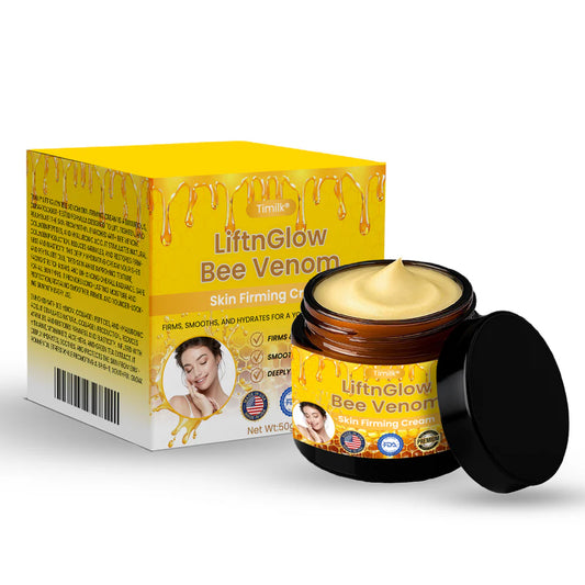 Crema reafirmante para la piel Timilk® LiftnGlow con veneno de abeja