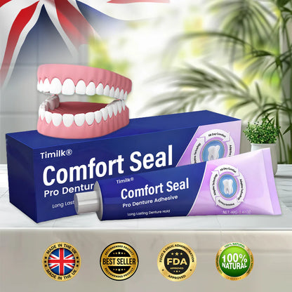 Adhesivo para dentaduras Timilk® Comfort Seal Pro 🦷💜 Certificado por la FDA