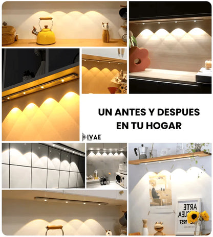 Divae - LED Recargable con Sensor de Movimiento y Efecto Montaña 60cm