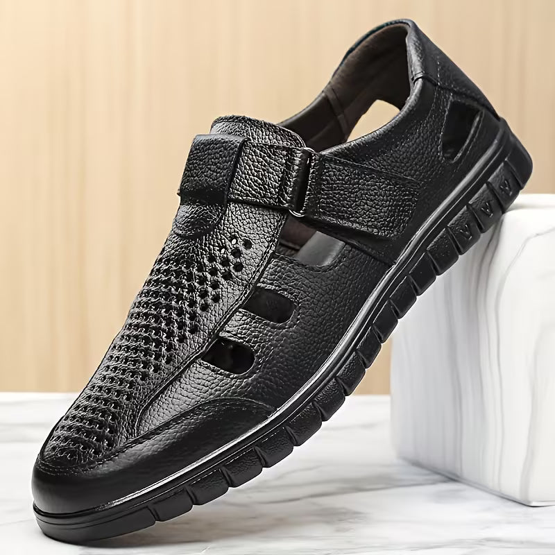 Sandalias Ortopédicas De Cuero De Cocodrilo