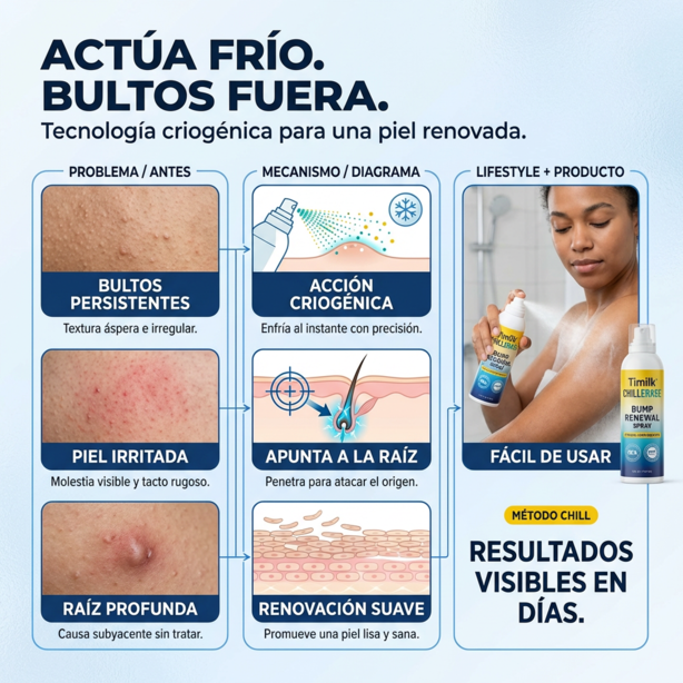 Timilk® ChillErase - Spray revitalizador de Verrugas