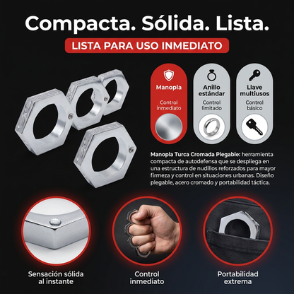 Manopla De Anillos Exagonales
