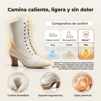 Botas Artemisa con Tacón Medio y Cordones – Confort y Estilo Atemporal.