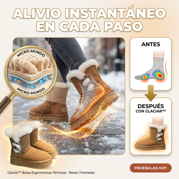 Glaciar™ – Botas ortopédicas de Nieve Ultra Cálidas.