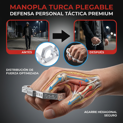 Manopla De Anillos Exagonales