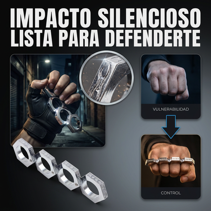 Manopla De Anillos Exagonales