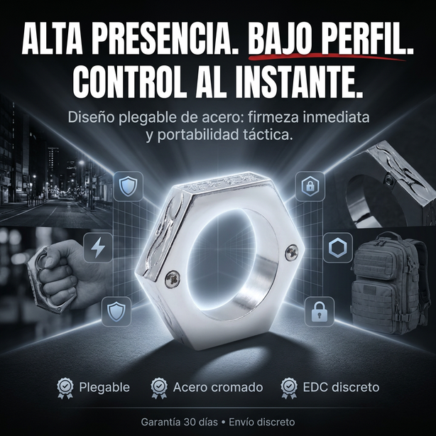 Manopla De Anillos Exagonales