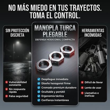 Manopla De Anillos Exagonales