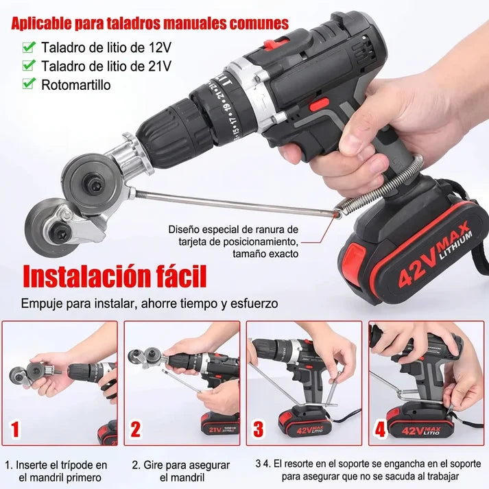 Cortador Metálico para Taladro
