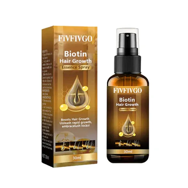 Spray de esencia para el crecimiento del cabello con biotina Fivfivgo™