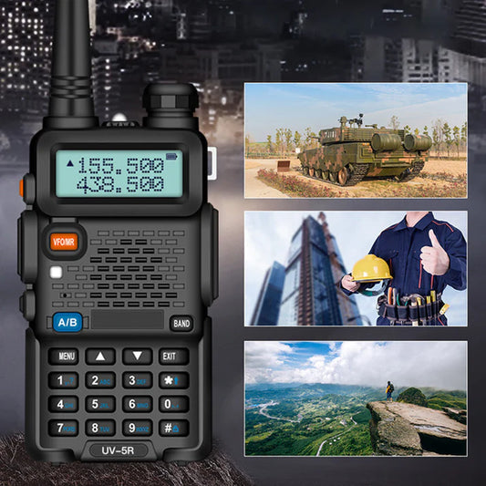 📡Set x 2 Walkie Talkies de largo alcance radio bidireccional doble banda UV5R📡