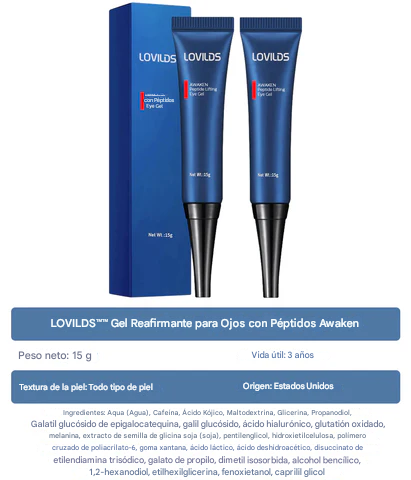 Gel reafirmante para ojos LOVILDS™ Awaken Peptide