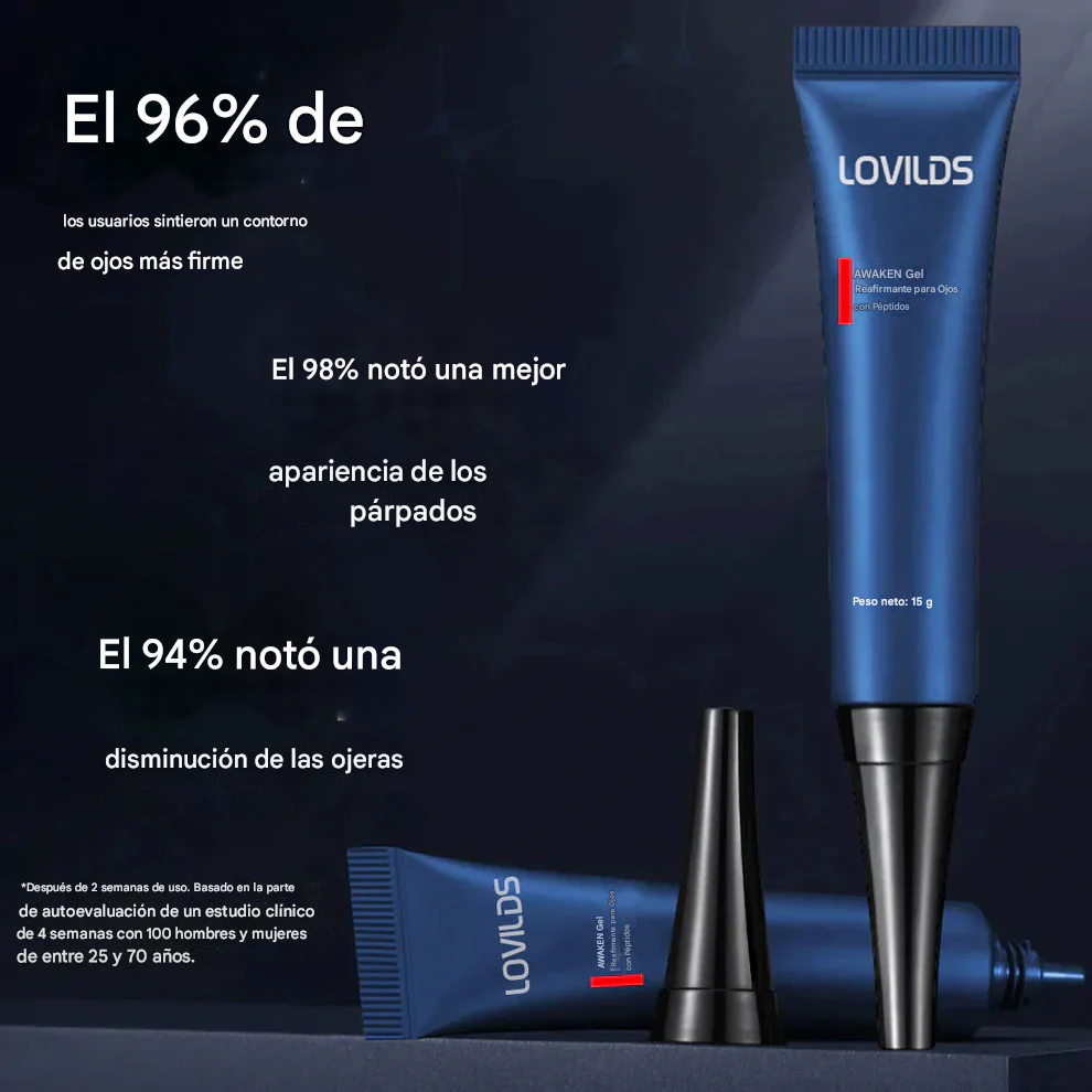 Gel reafirmante para ojos LOVILDS™ Awaken Peptide