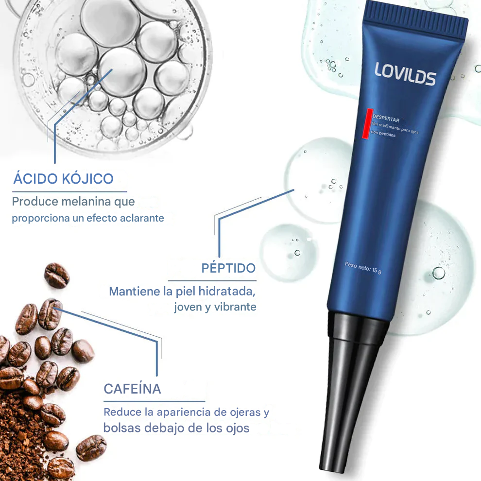 Gel reafirmante para ojos LOVILDS™ Awaken Peptide