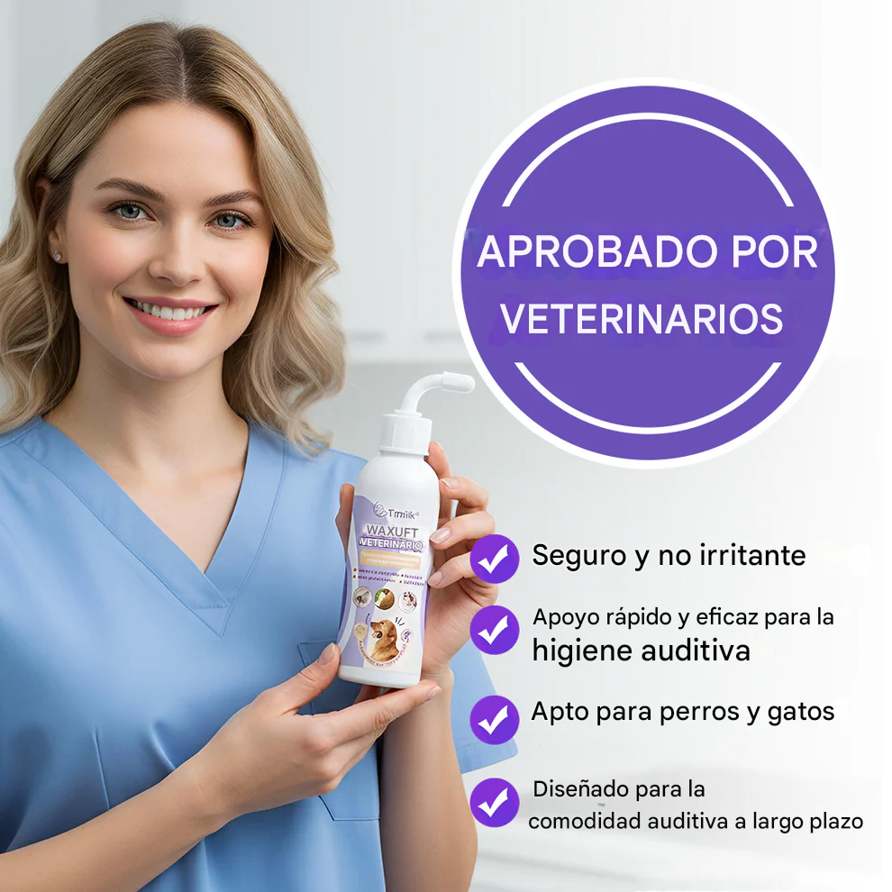 Enjuague de oídos para mascotas Timilk® WaxLift