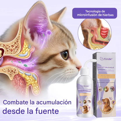 Enjuague de oídos para mascotas Timilk® WaxLift