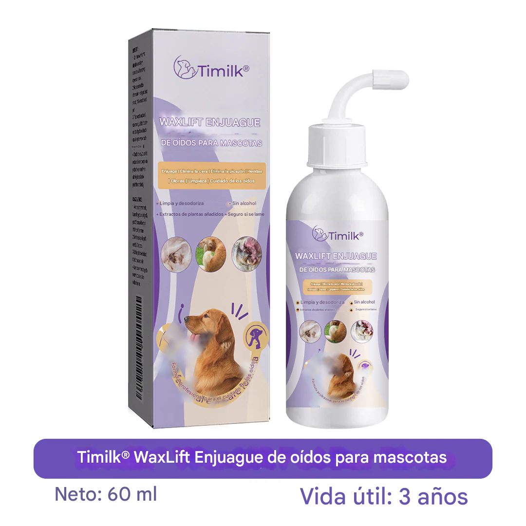 Enjuague de oídos para mascotas Timilk® WaxLift