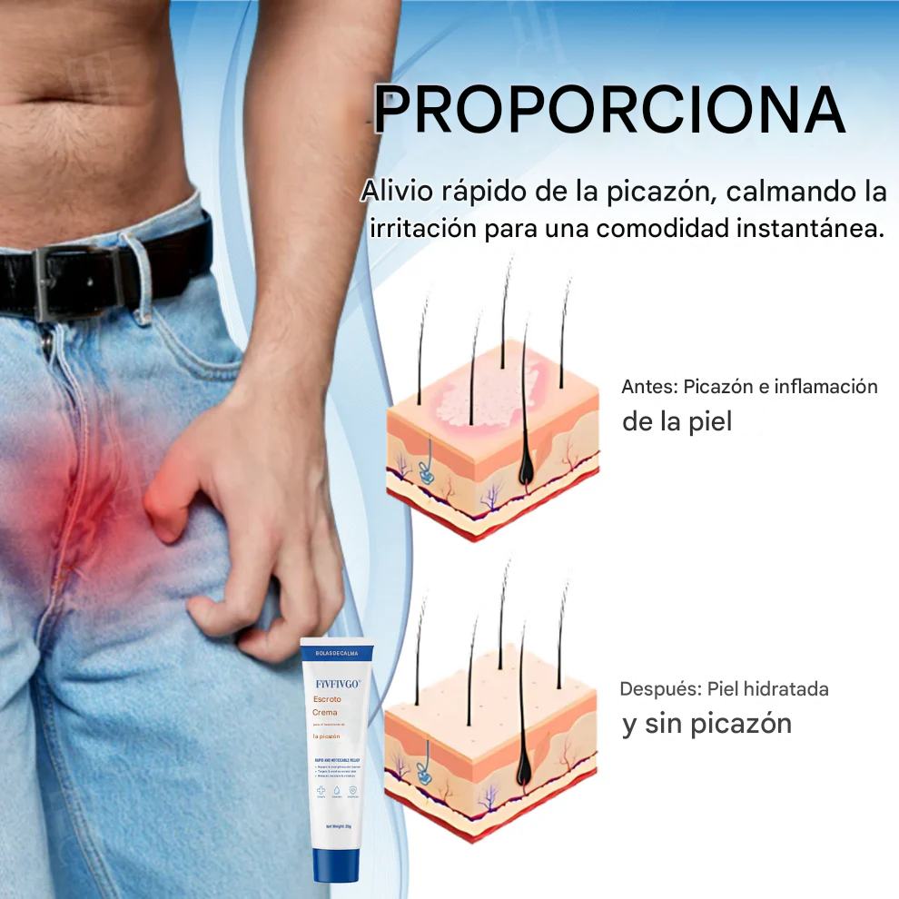 Crema Fivfivgo® para el tratamiento de la picazón en el escroto
