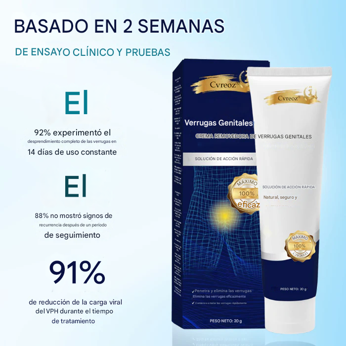 Crema removedora de verrugas genitales Cvreoz®