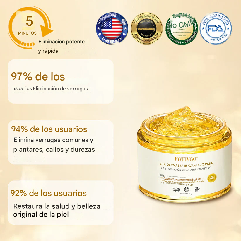 Gel avanzado para eliminar lunares y manchas Fivfivgo® DermaErase
