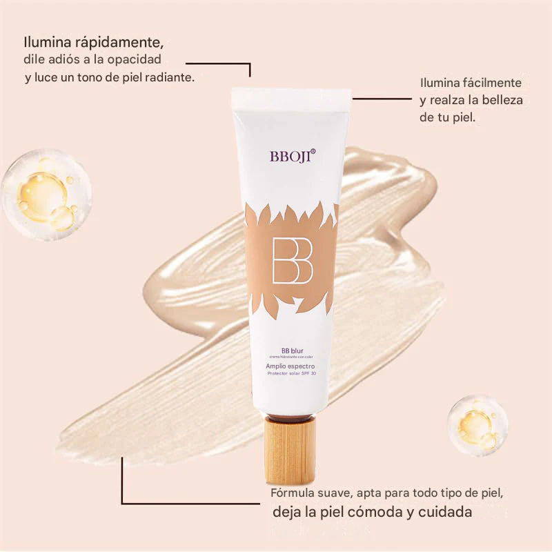 BBOJI® Crema BB Hidratante Correctora con SPF 30+ ¡Brocha GRATIS!