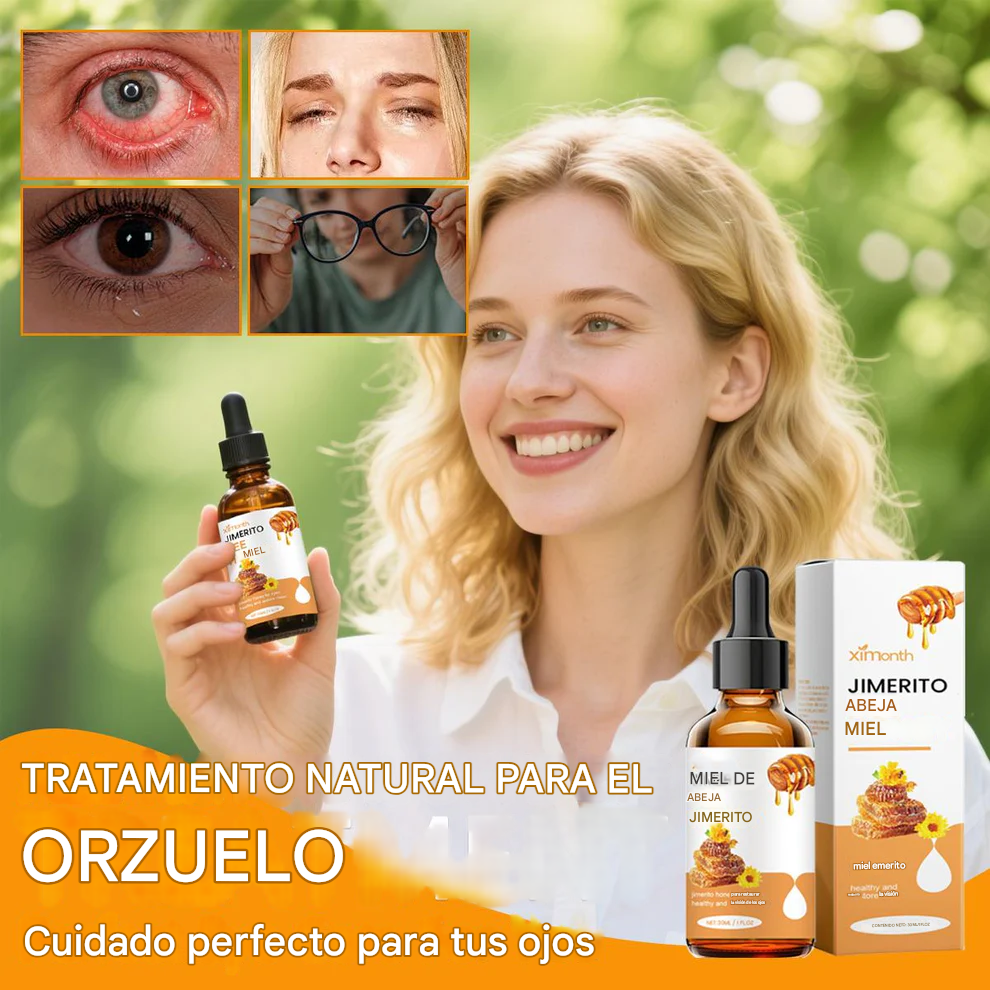 Miel de Jimerito de Ximonth para los ojos, gotas refrescantes, hidratantes y calmantes para ojos secos y astringentes-A
