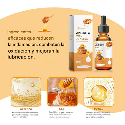 Miel de Jimerito de Ximonth para los ojos, gotas refrescantes, hidratantes y calmantes para ojos secos y astringentes-A
