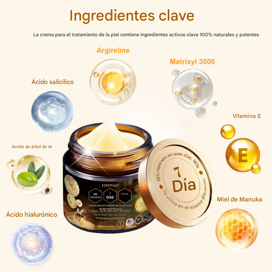 Crema facial multiusos todo en uno Fivfivgo™ de 7 días